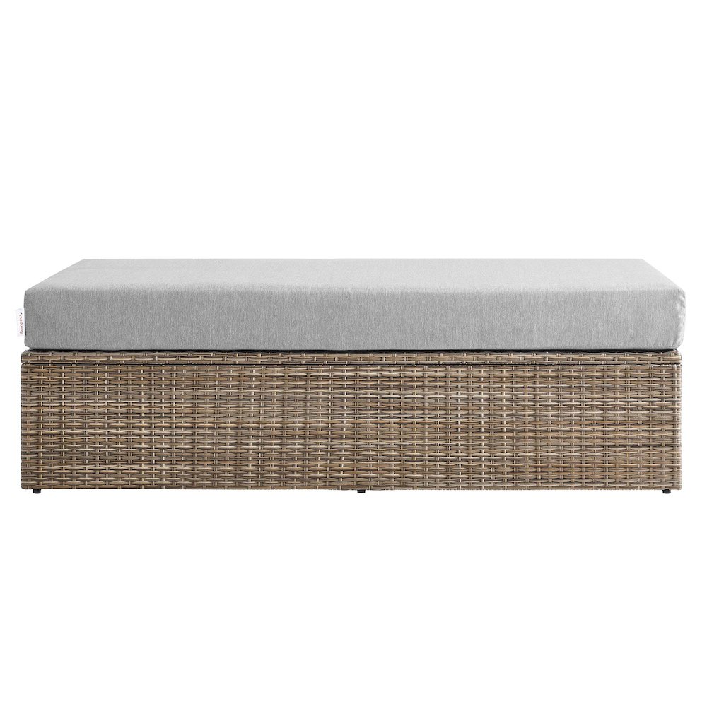Convene Outdoor Patio Rectangle Ottoman. Picture 4