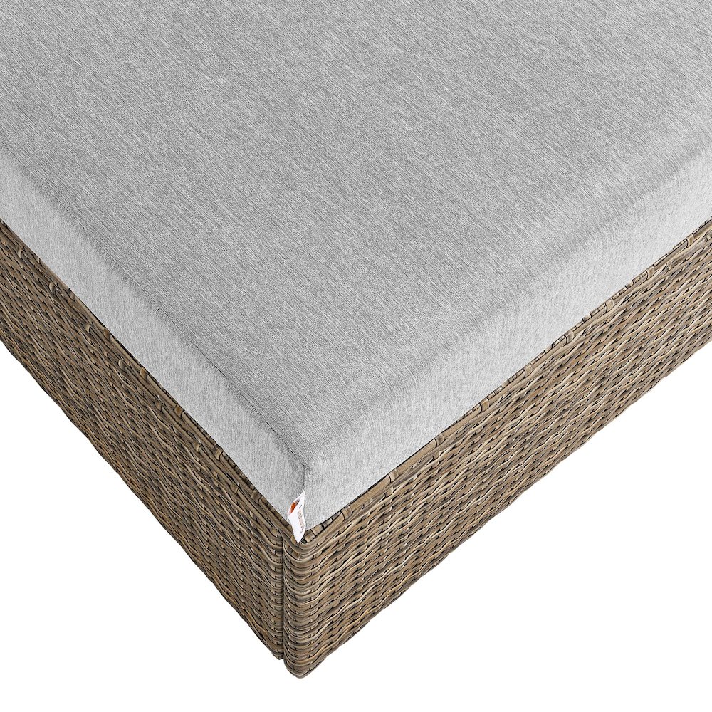 Convene Outdoor Patio Rectangle Ottoman. Picture 5