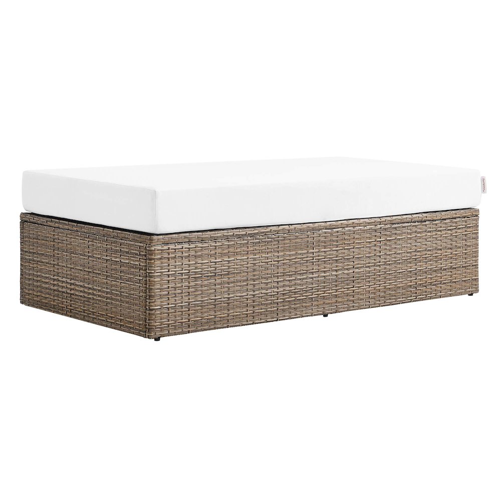 Convene Outdoor Patio Rectangle Ottoman. Picture 1