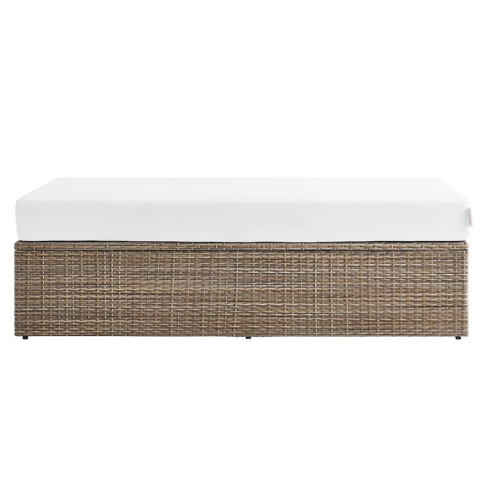 Convene Outdoor Patio Rectangle Ottoman. Picture 4