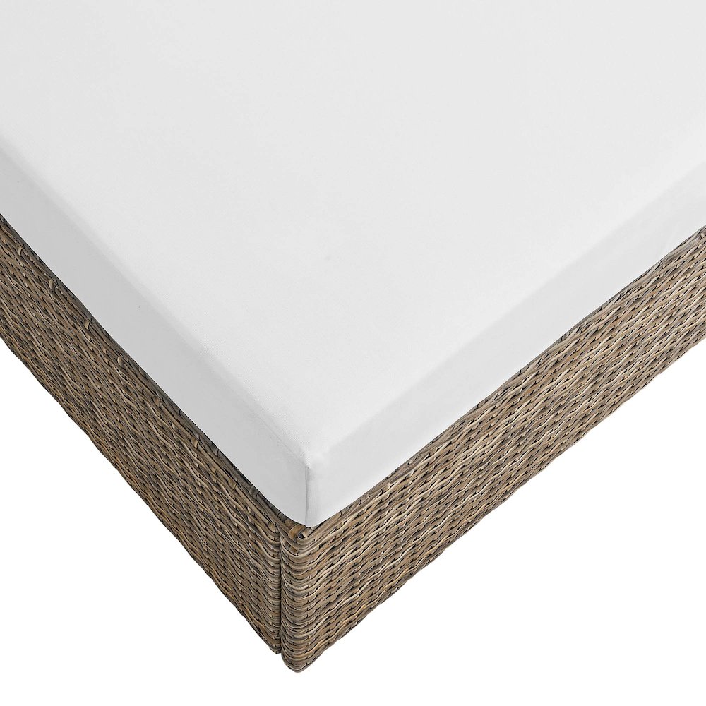 Convene Outdoor Patio Rectangle Ottoman. Picture 5