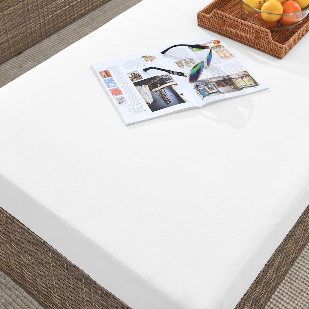 Convene Outdoor Patio Rectangle Ottoman. Picture 7