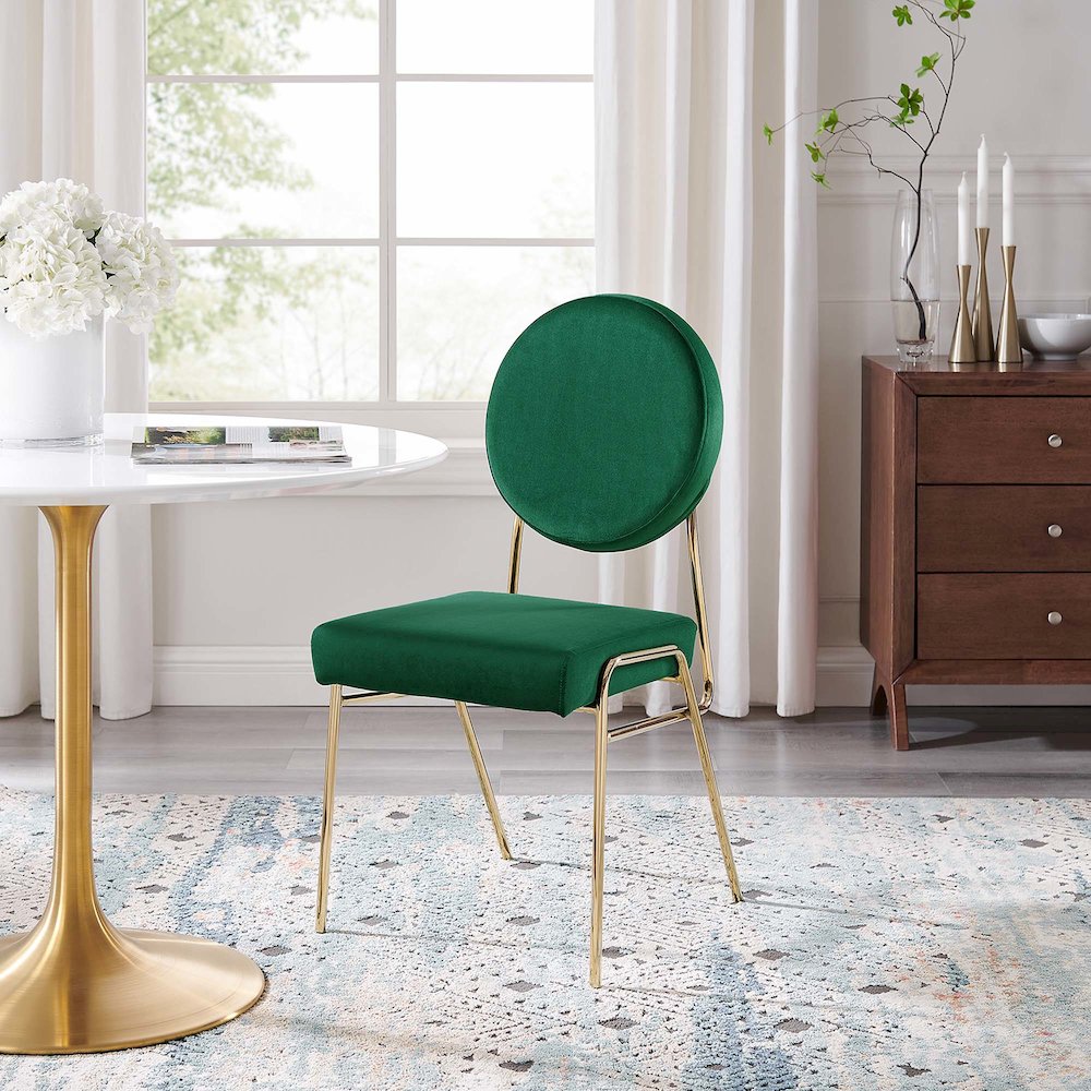 Craft Performance Velvet Dining Side Chair. Picture 8