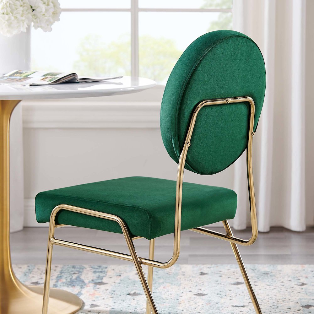 Craft Performance Velvet Dining Side Chair. Picture 9