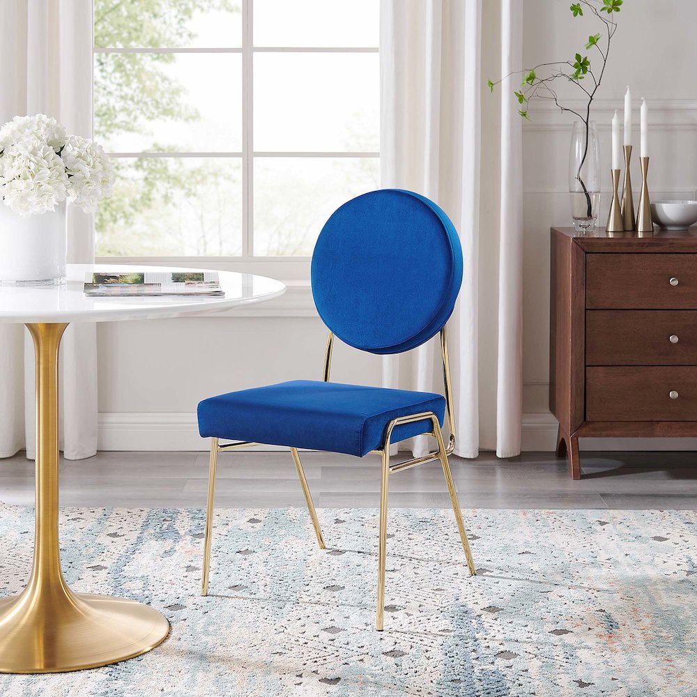 Craft Performance Velvet Dining Side Chair. Picture 8