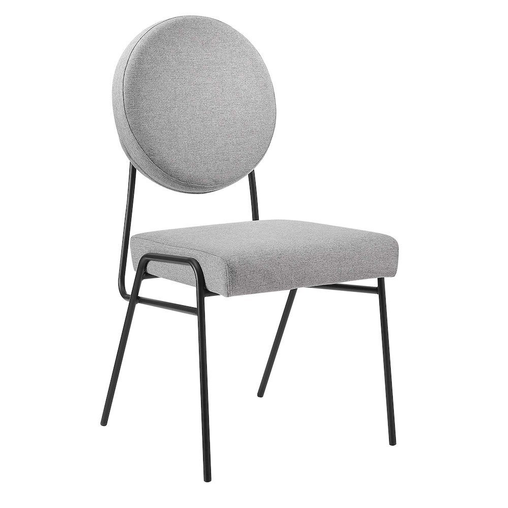 Craft Upholstered Fabric Dining Side Chairs. Picture 1