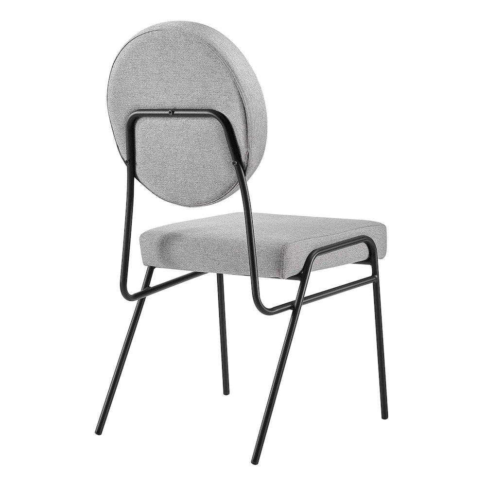 Craft Upholstered Fabric Dining Side Chairs. Picture 5