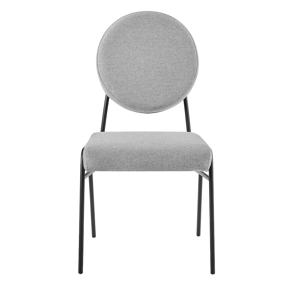 Craft Upholstered Fabric Dining Side Chairs. Picture 6