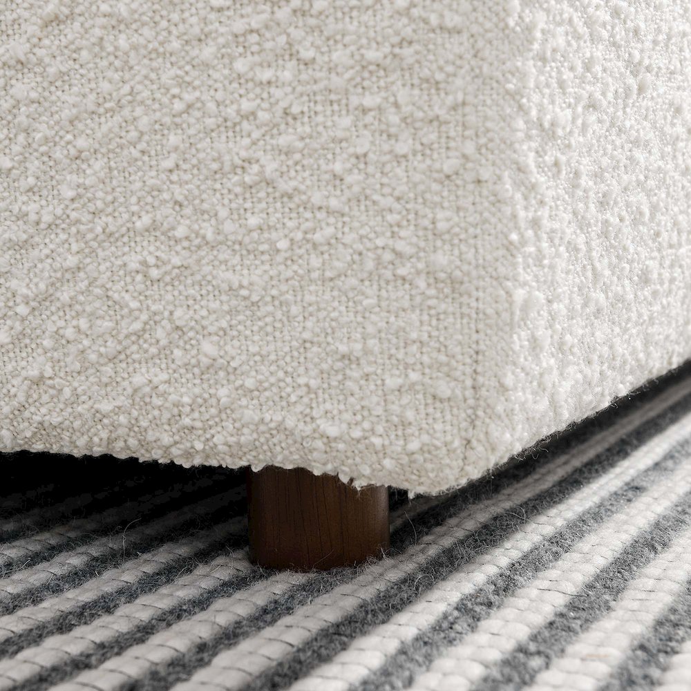 Commix Down Filled Overstuffed Boucle Fabric Armless Chair. Picture 9