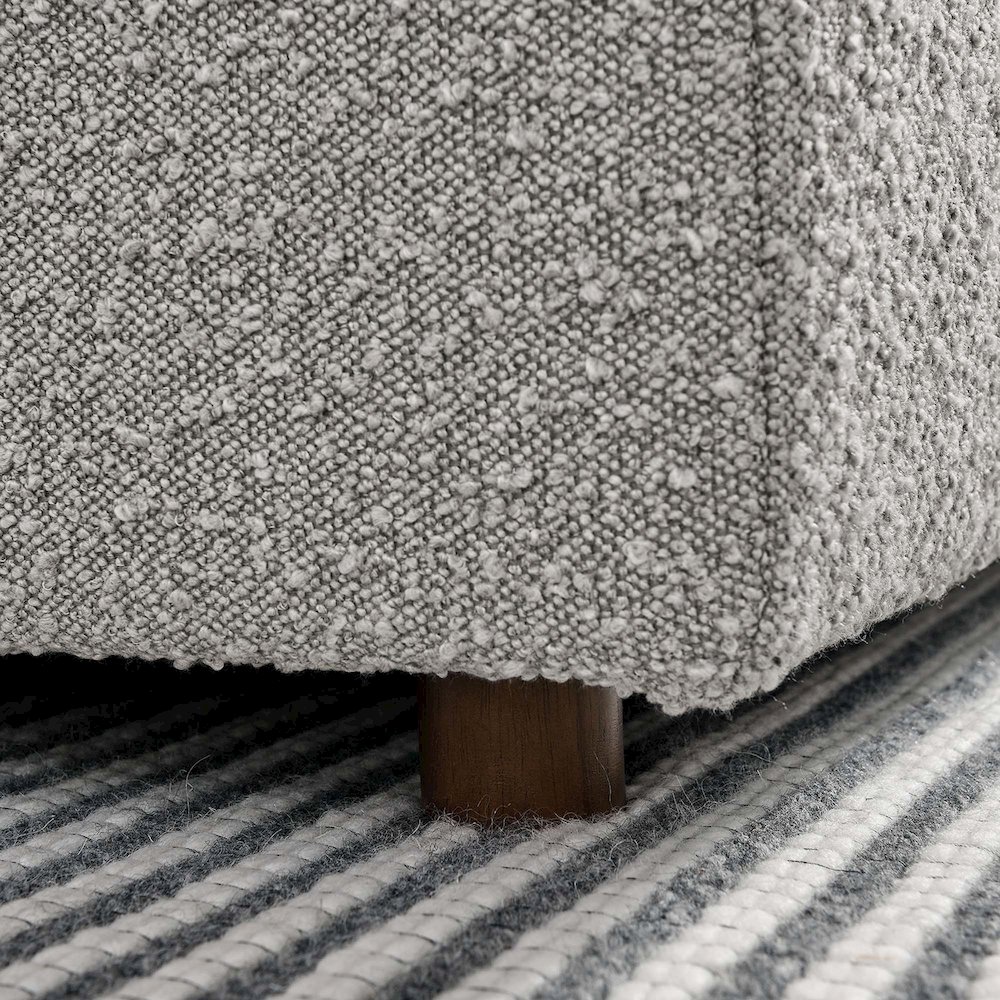 Commix Down Filled Overstuffed Boucle Fabric Armless Chair. Picture 9