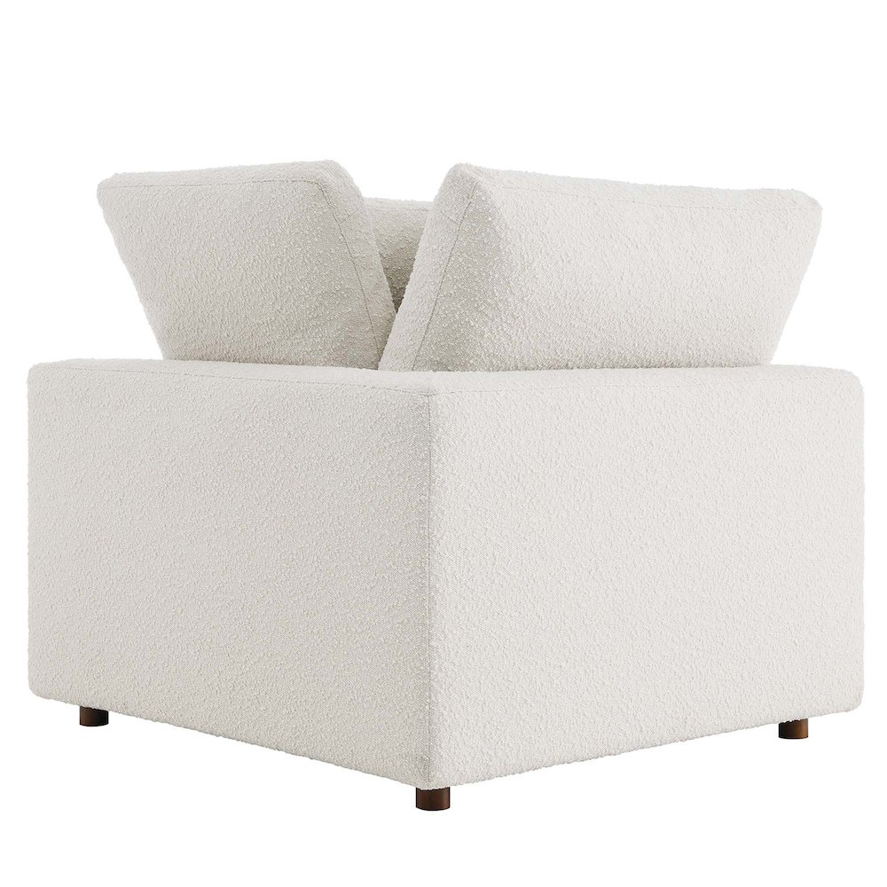 Commix Down Filled Overstuffed Boucle Fabric Corner Chair. Picture 5