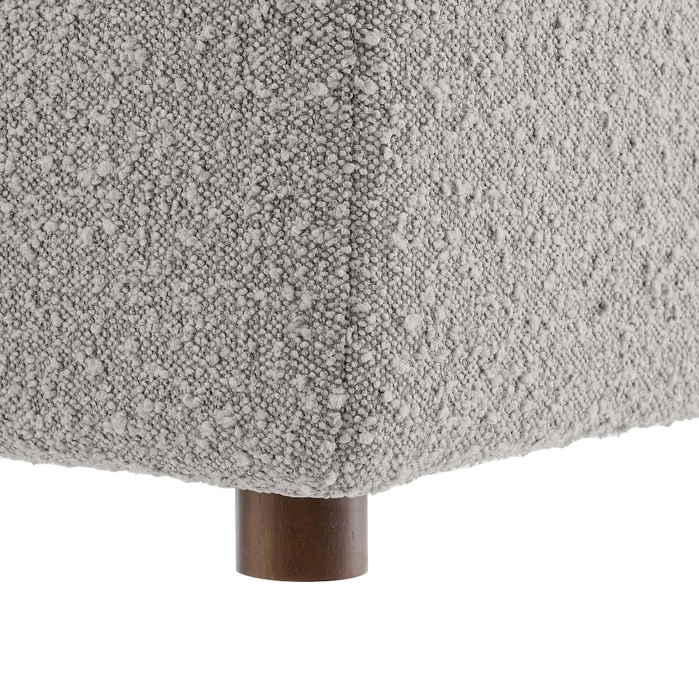 Commix Down Filled Overstuffed Boucle Fabric Corner Chair. Picture 6