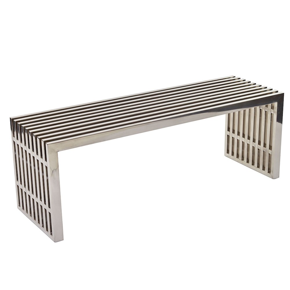 Gridiron Medium Stainless Steel Bench. Picture 1