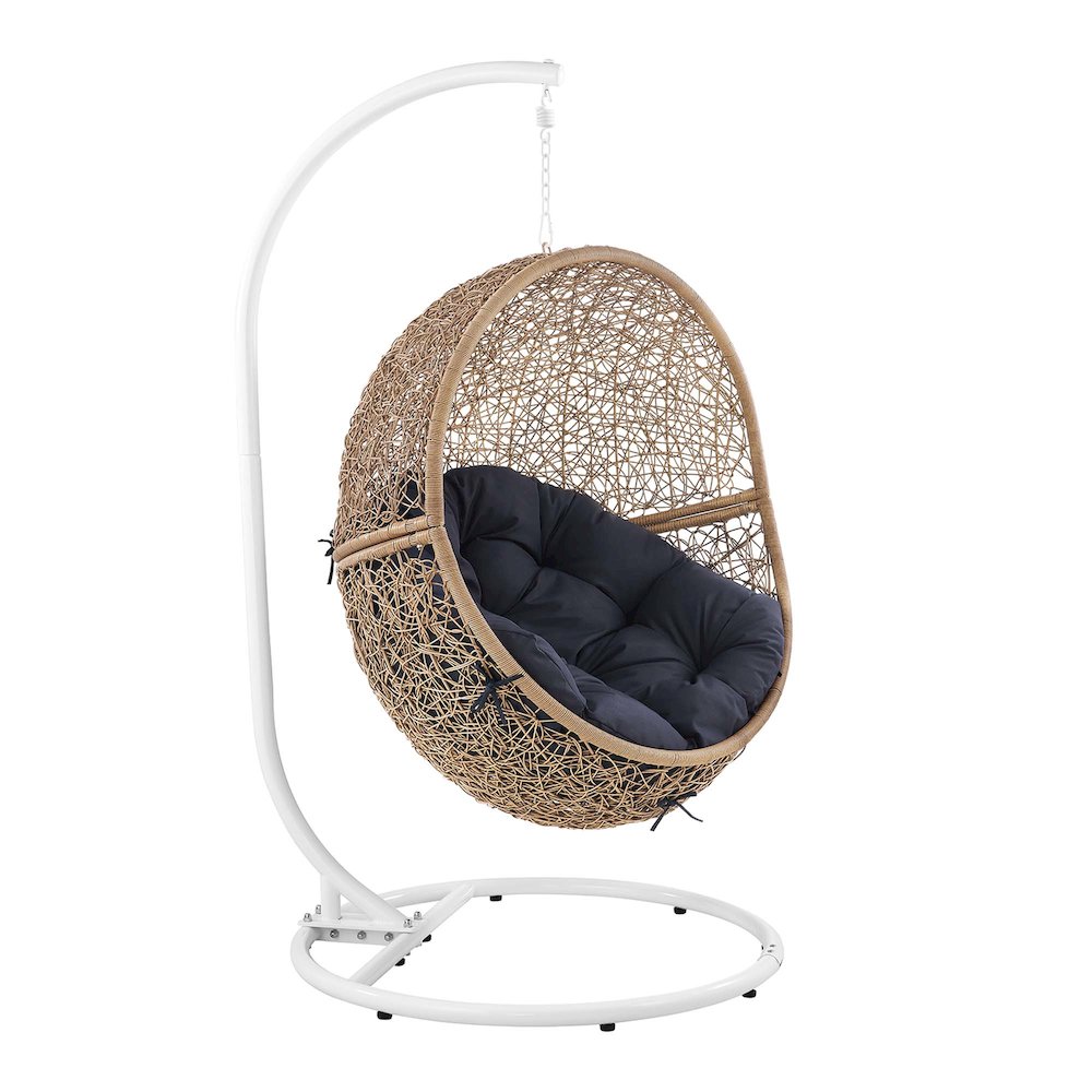 Encase Outdoor Patio Rattan Swing Chair. Picture 1