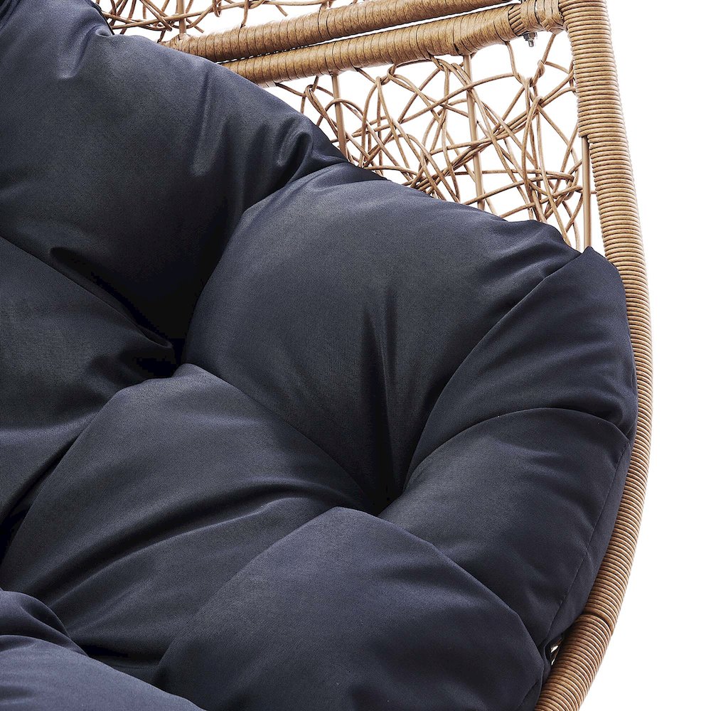 Encase Outdoor Patio Rattan Swing Chair. Picture 8
