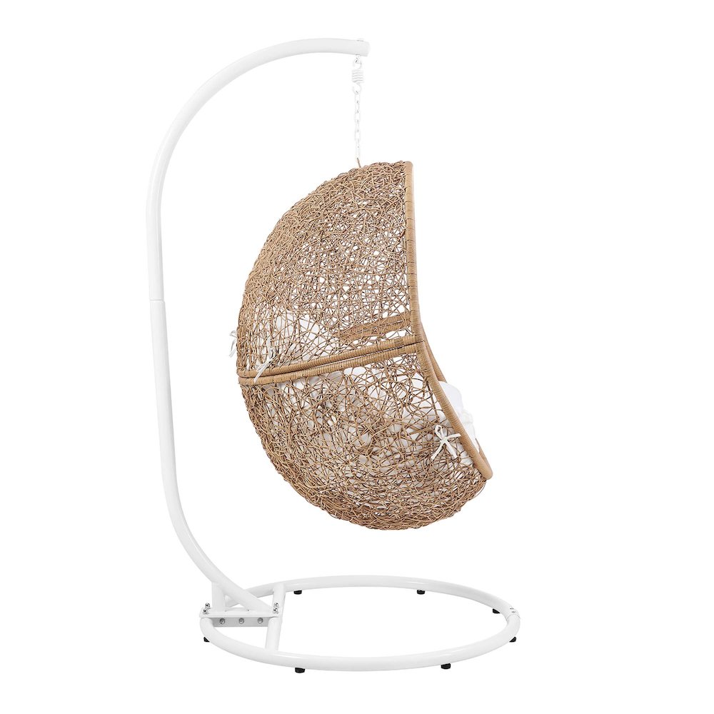 Encase Outdoor Patio Rattan Swing Chair. Picture 4