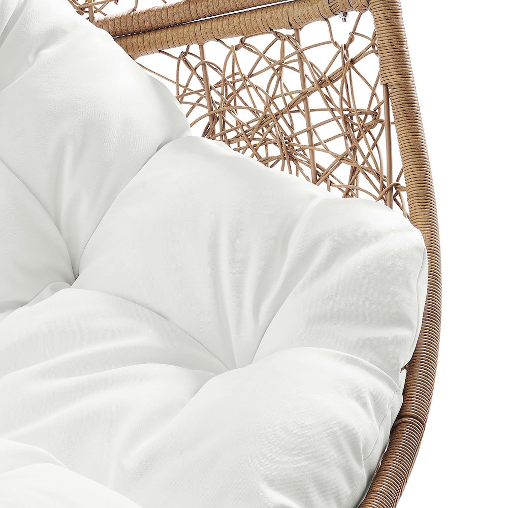 Encase Outdoor Patio Rattan Swing Chair. Picture 8