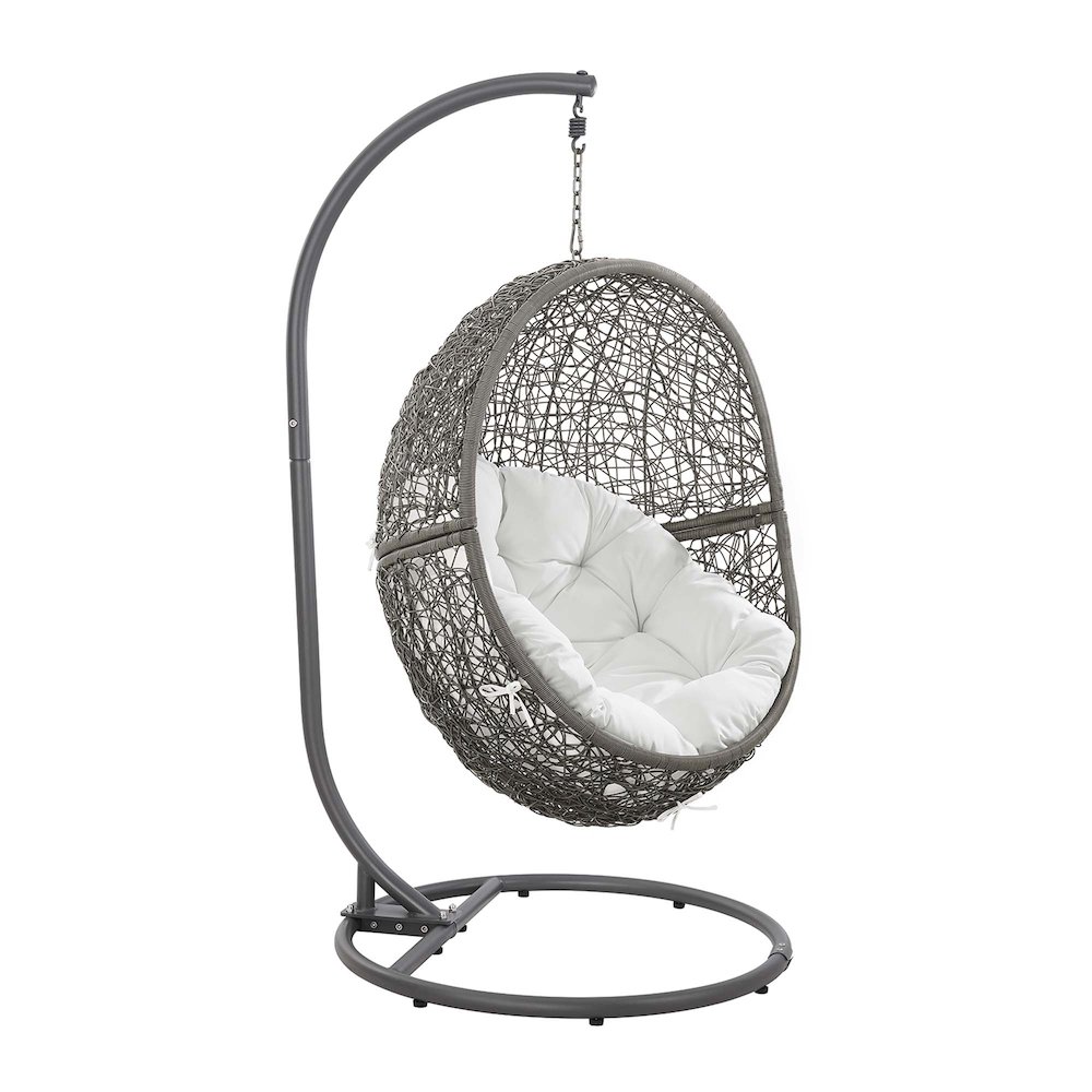 Encase Outdoor Patio Rattan Swing Chair. Picture 1