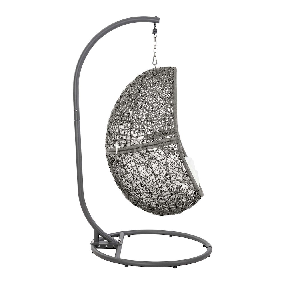 Encase Outdoor Patio Rattan Swing Chair. Picture 4