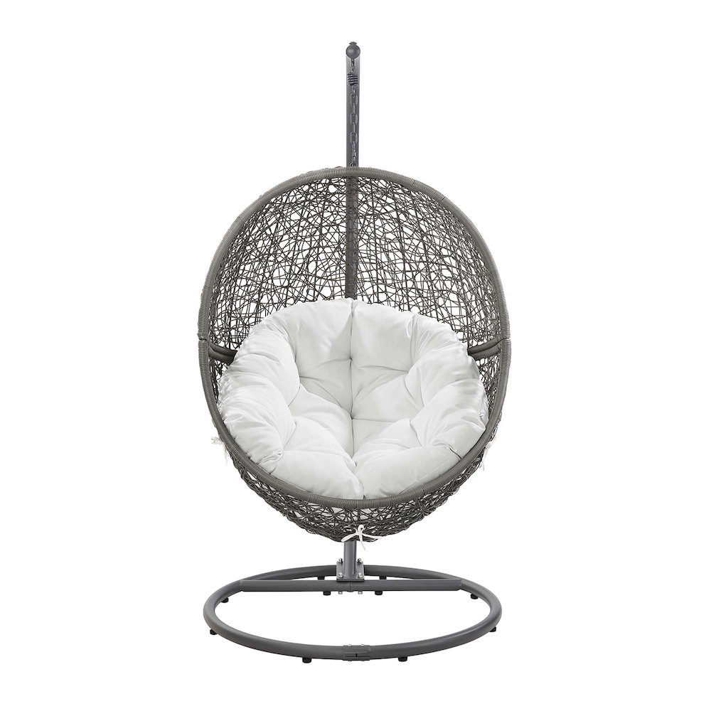 Encase Outdoor Patio Rattan Swing Chair. Picture 6