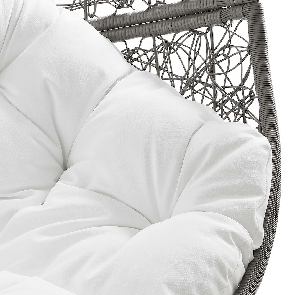 Encase Outdoor Patio Rattan Swing Chair. Picture 8