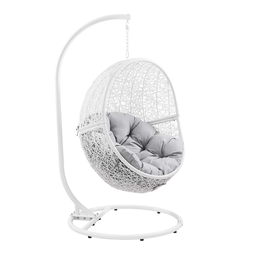 Encase Outdoor Patio Rattan Swing Chair. Picture 1