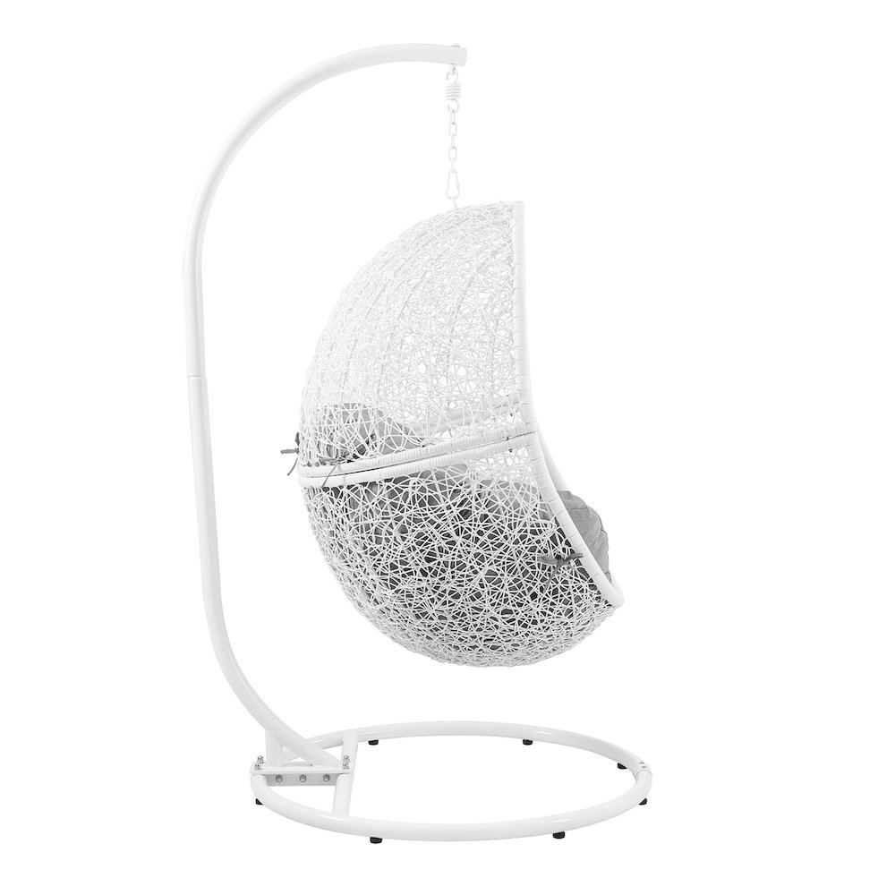 Encase Outdoor Patio Rattan Swing Chair. Picture 4