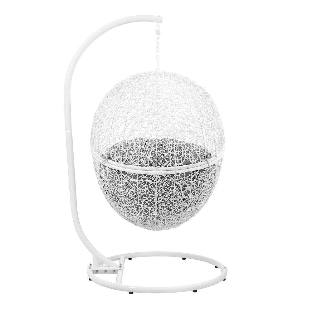 Encase Outdoor Patio Rattan Swing Chair. Picture 5