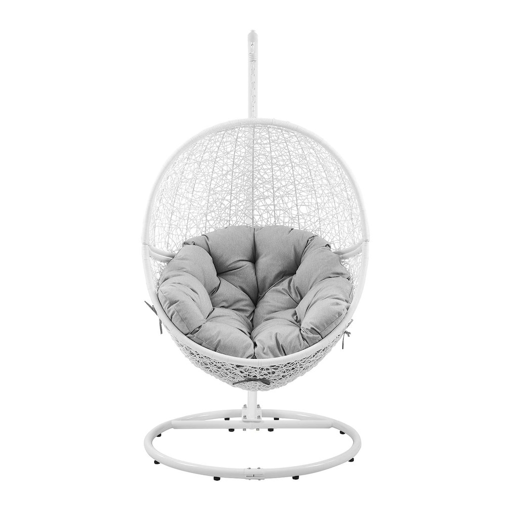 Encase Outdoor Patio Rattan Swing Chair. Picture 6