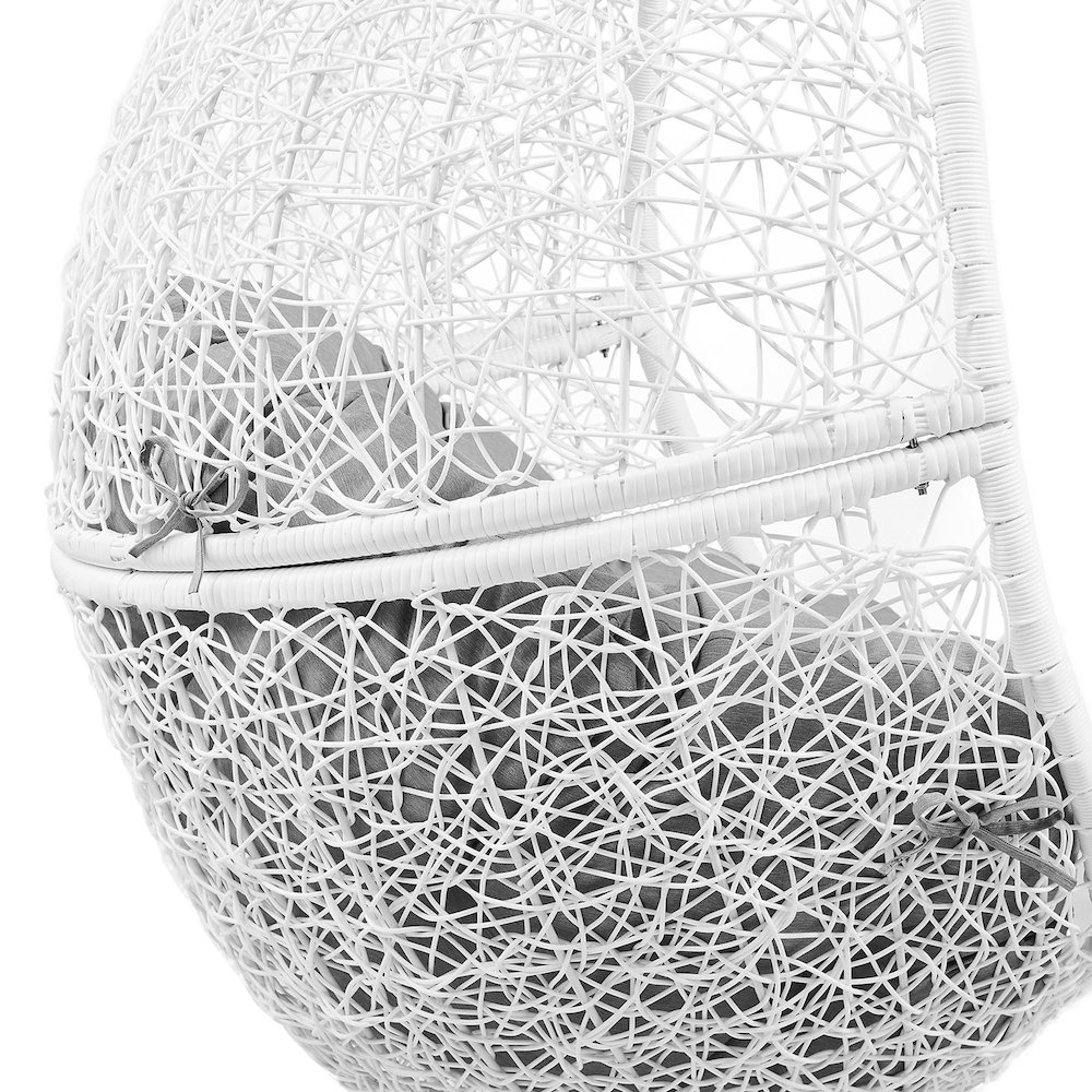 Encase Outdoor Patio Rattan Swing Chair. Picture 7