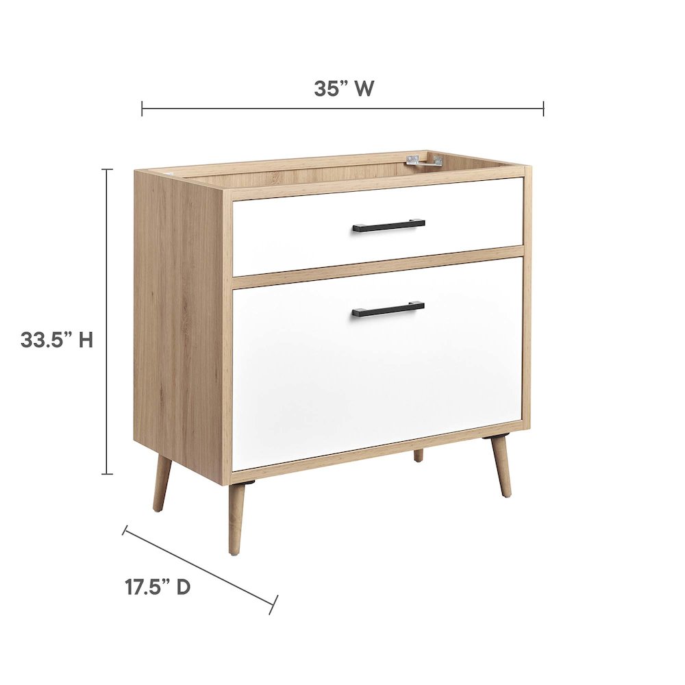 Maverick 36" Bathroom Vanity Cabinet Sink Basin Not Included. Picture 3