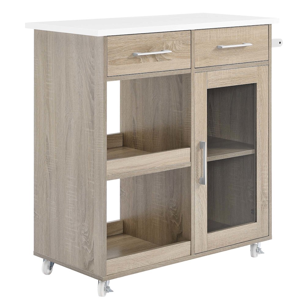 Culinary Kitchen Cart With Towel Bar. Picture 1