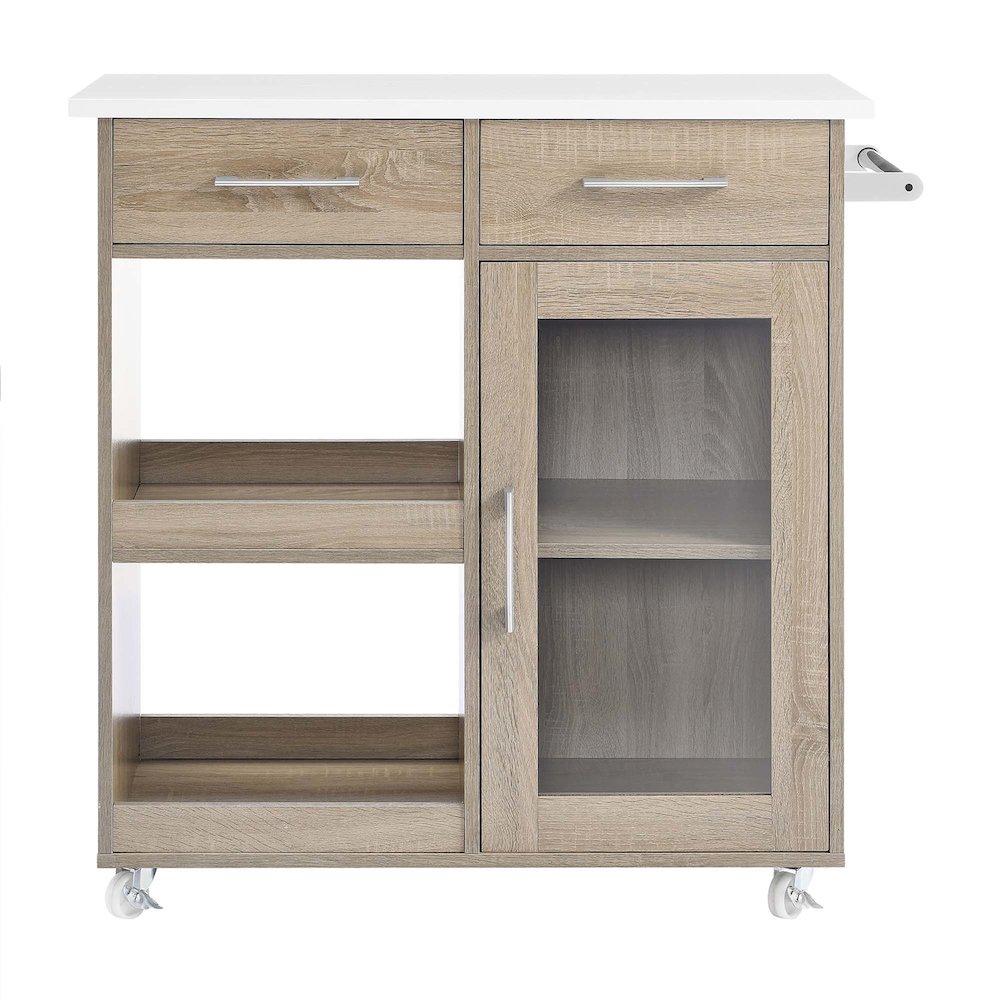 Culinary Kitchen Cart With Towel Bar. Picture 6