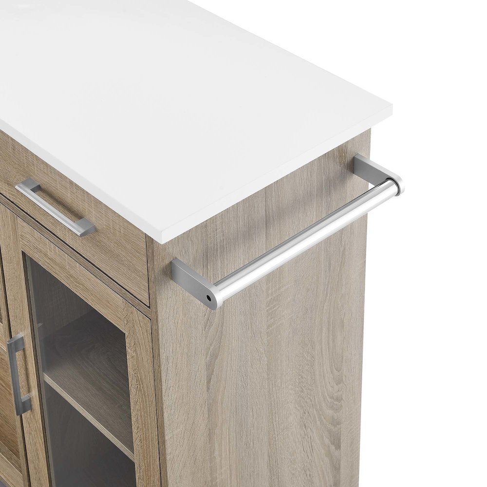 Culinary Kitchen Cart With Towel Bar. Picture 9