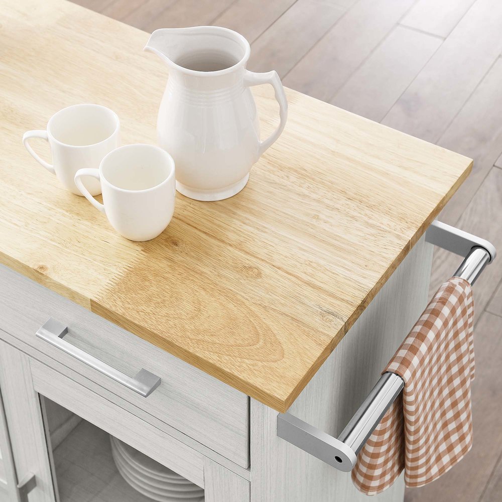 Culinary Kitchen Cart With Towel Bar. Picture 12