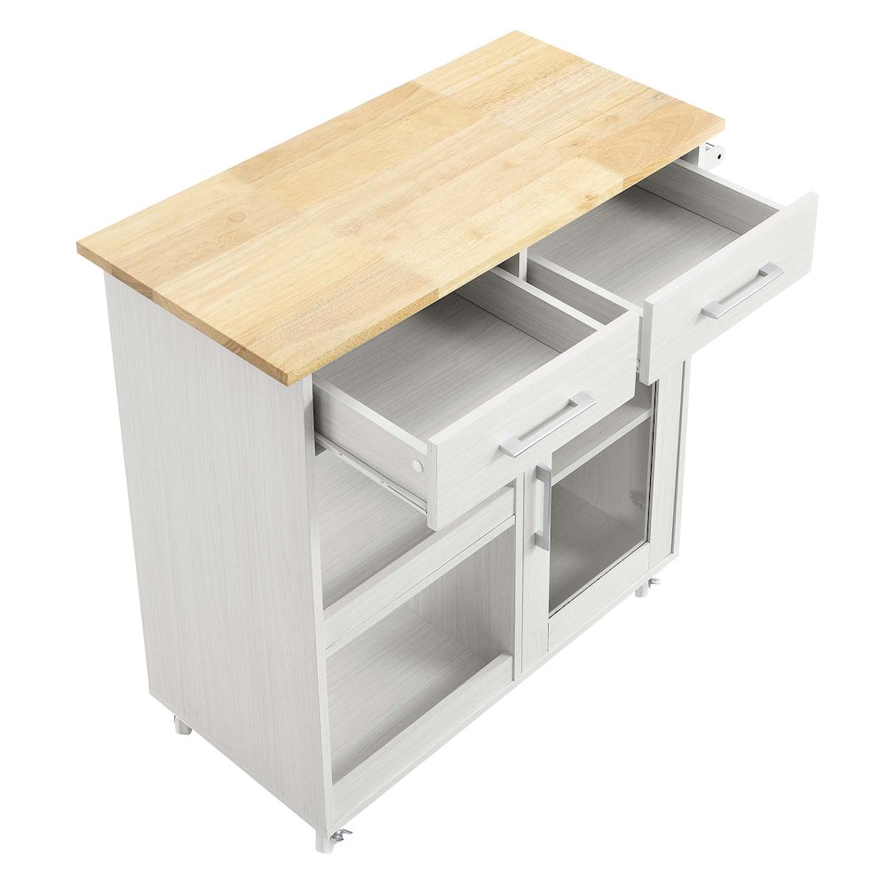 Culinary Kitchen Cart With Towel Bar. Picture 8