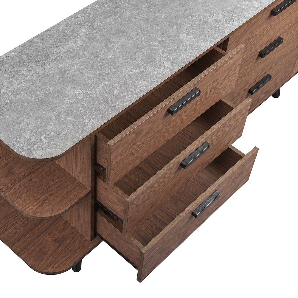 Langston Open Display Storage Sideboard. Picture 8