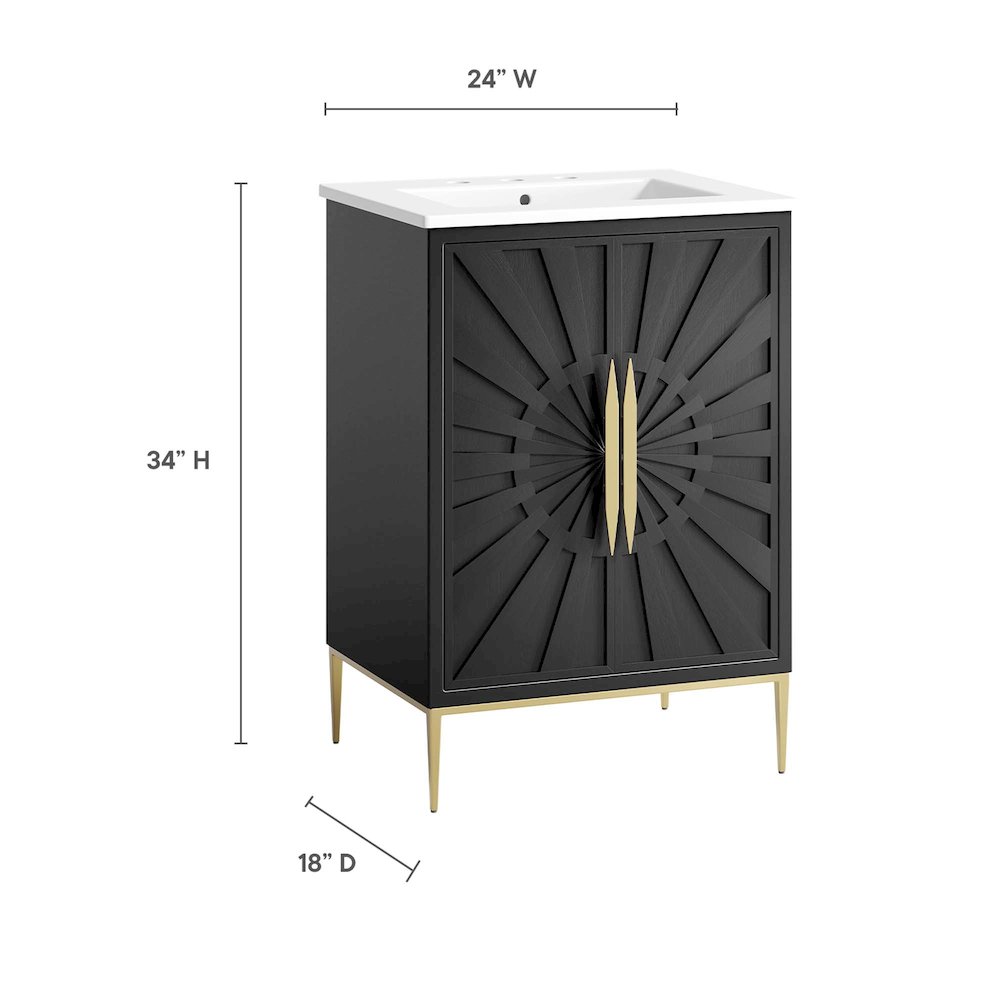 Awaken 24" Bathroom Vanity. Picture 3