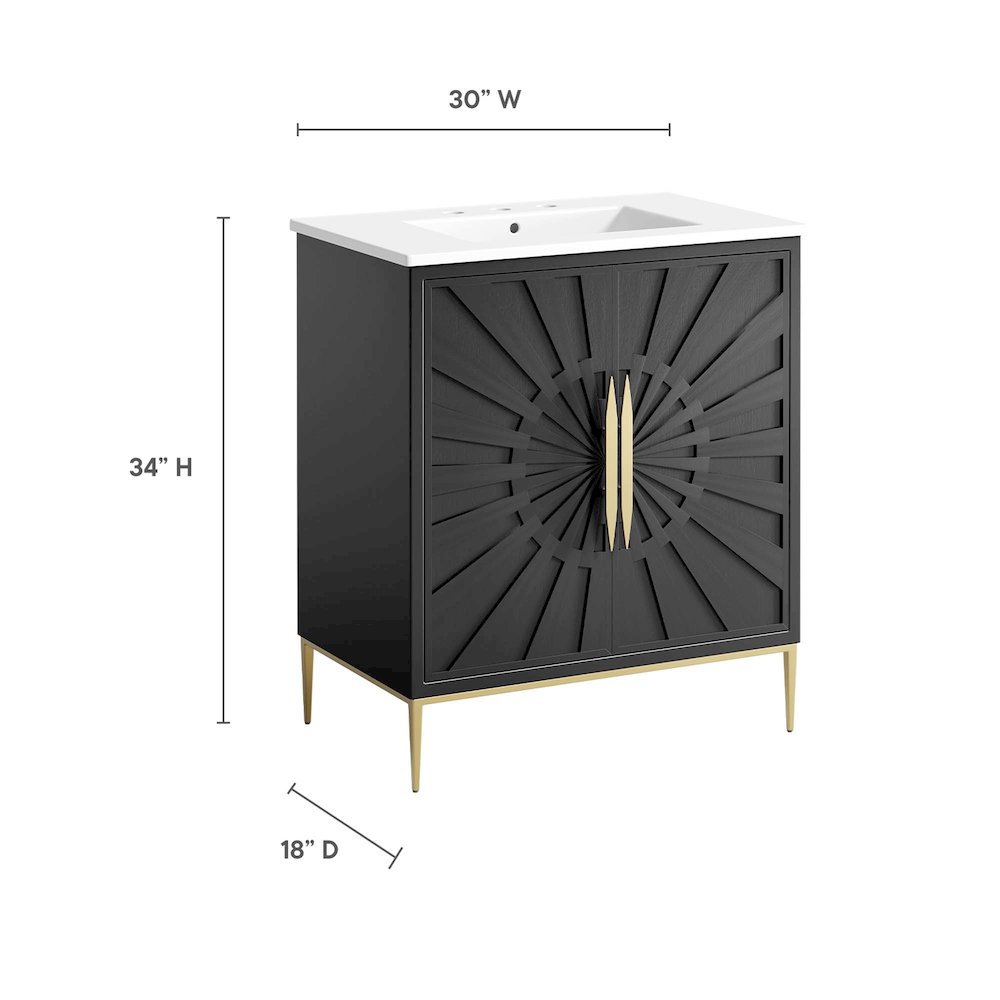 Awaken 30" Bathroom Vanity. Picture 3