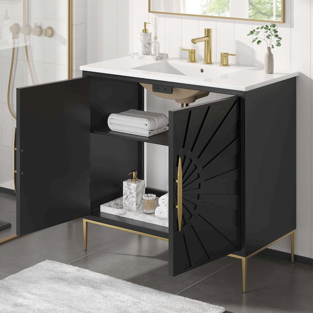 Awaken 36" Bathroom Vanity. Picture 11
