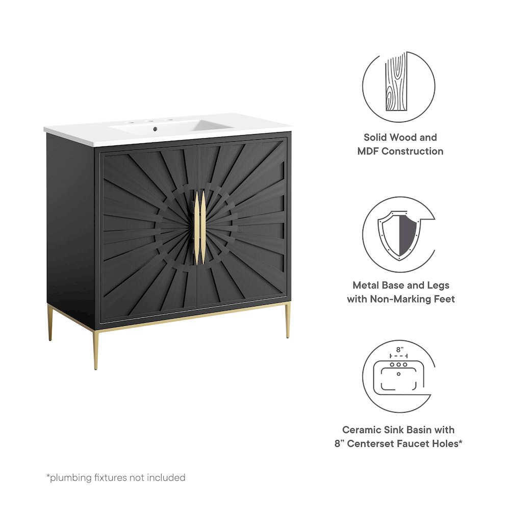 Awaken 36" Bathroom Vanity. Picture 2