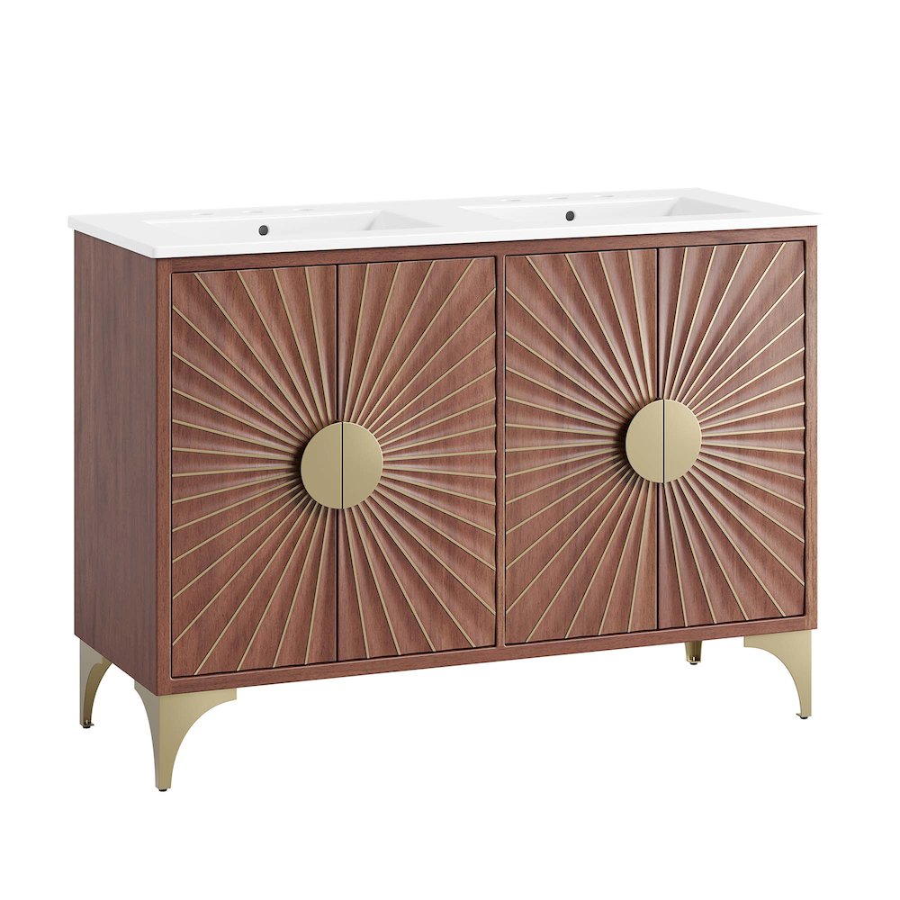 Daylight 48" Double Sink Bathroom Vanity. Picture 1