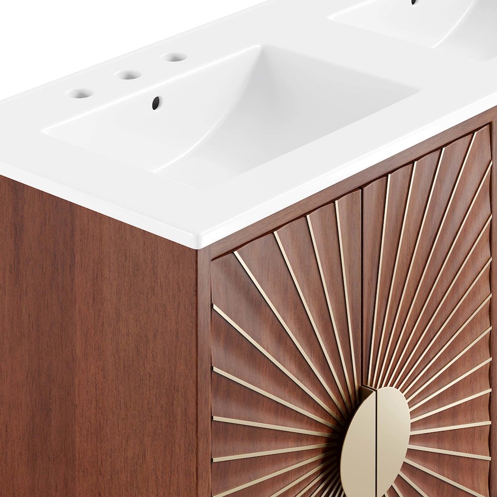 Daylight 48" Double Sink Bathroom Vanity. Picture 9