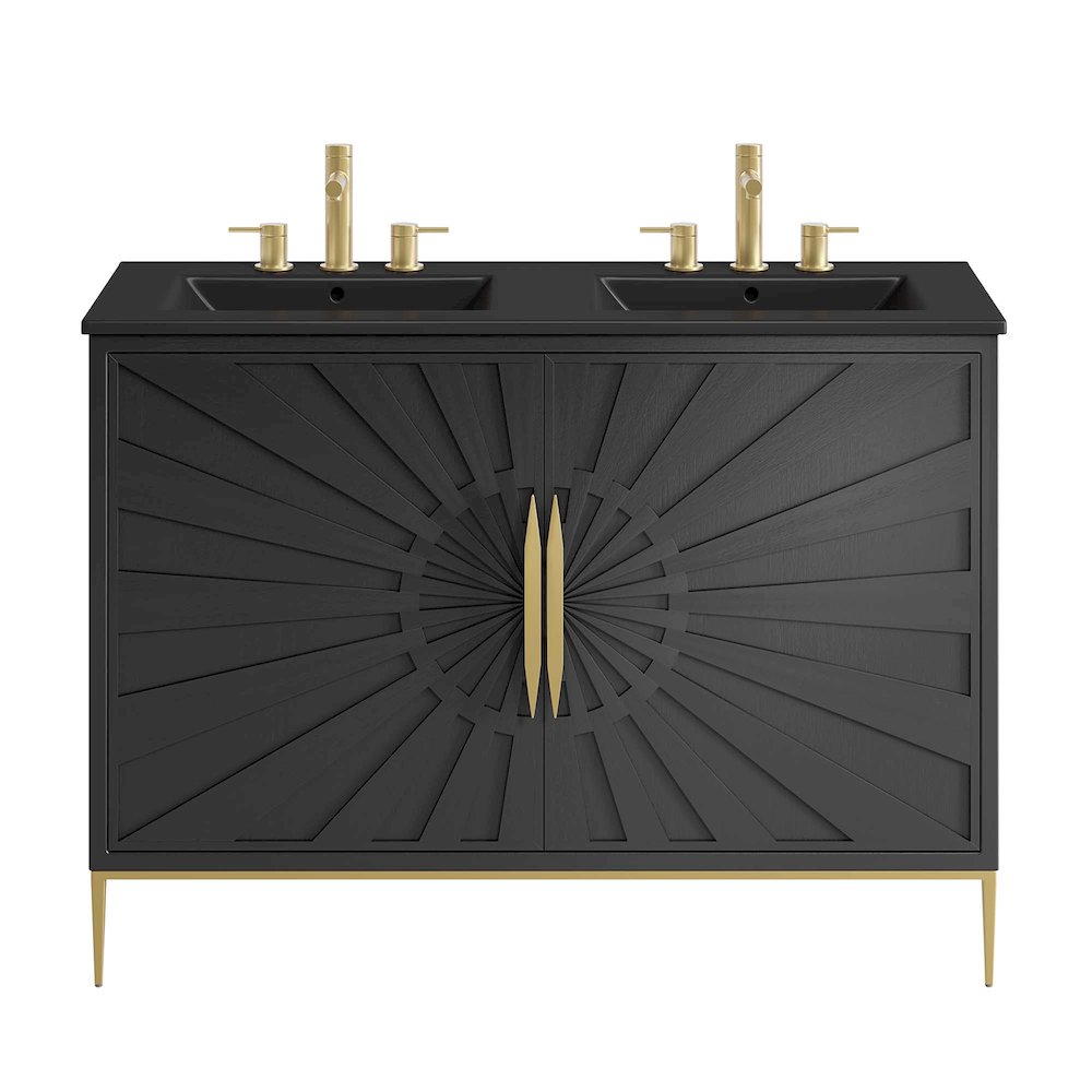Awaken 48" Double Sink Bathroom Vanity. Picture 9