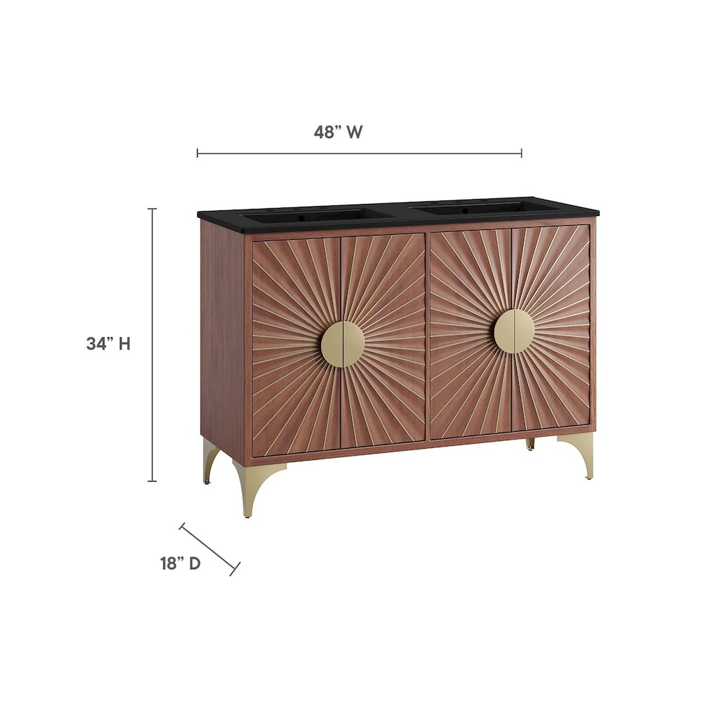 Daylight 48" Double Sink Bathroom Vanity. Picture 2