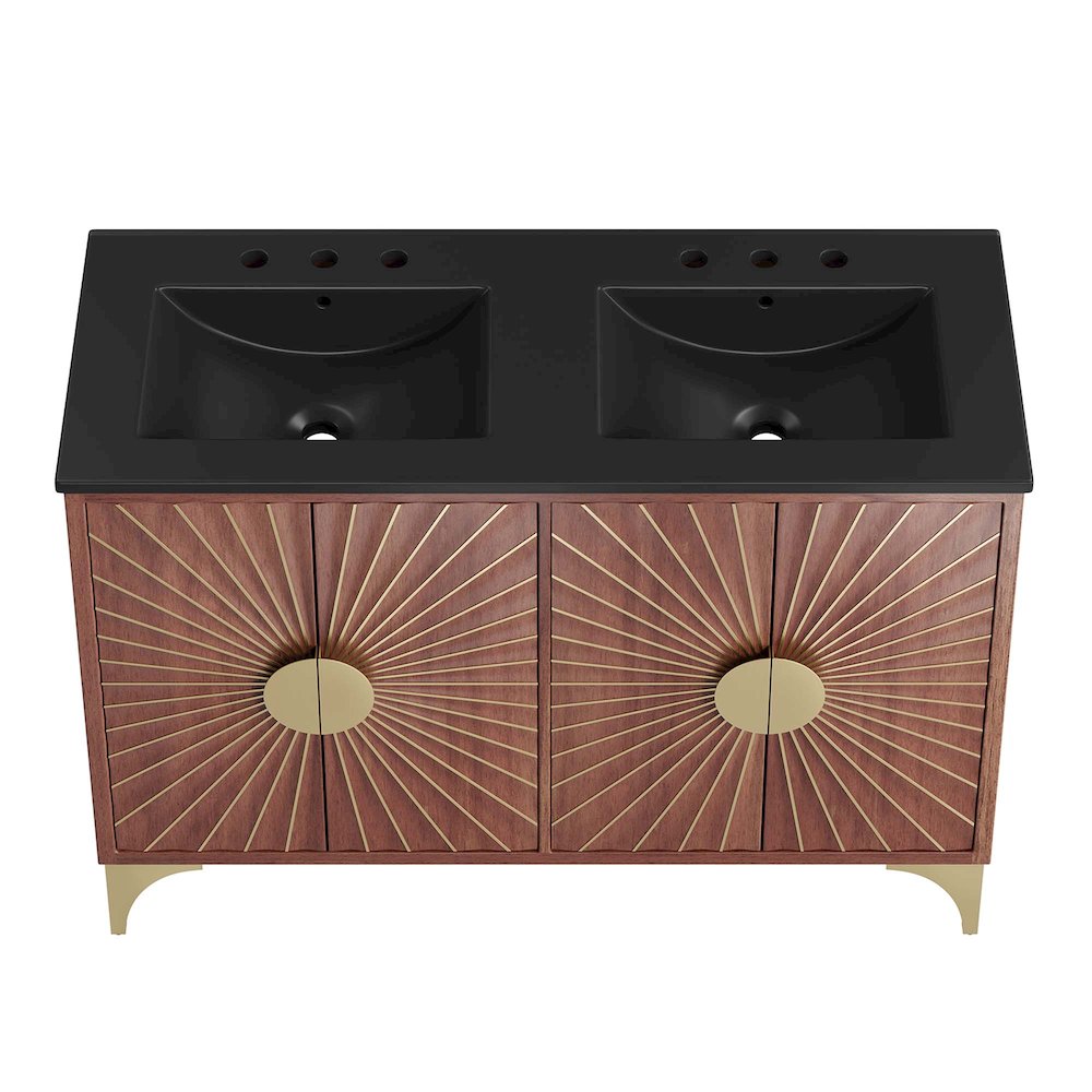 Daylight 48" Double Sink Bathroom Vanity. Picture 5