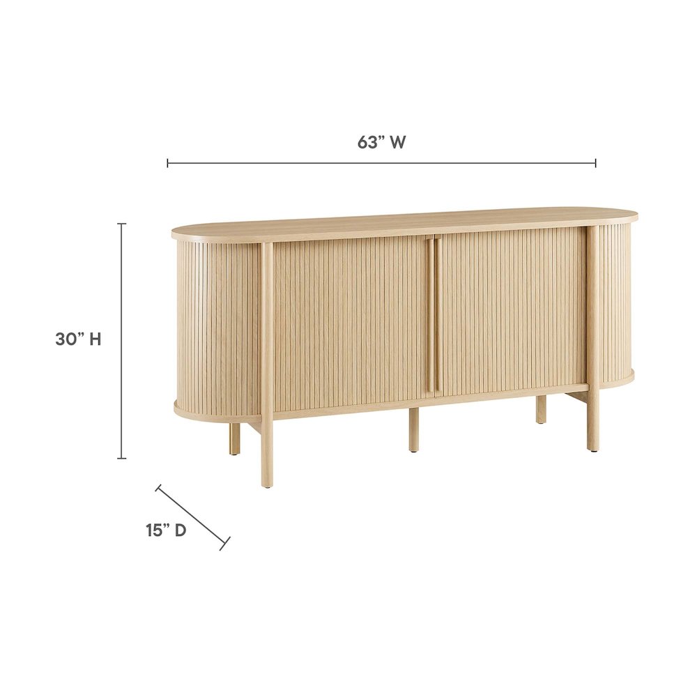 Cadence 63" Curved Sideboard. Picture 3