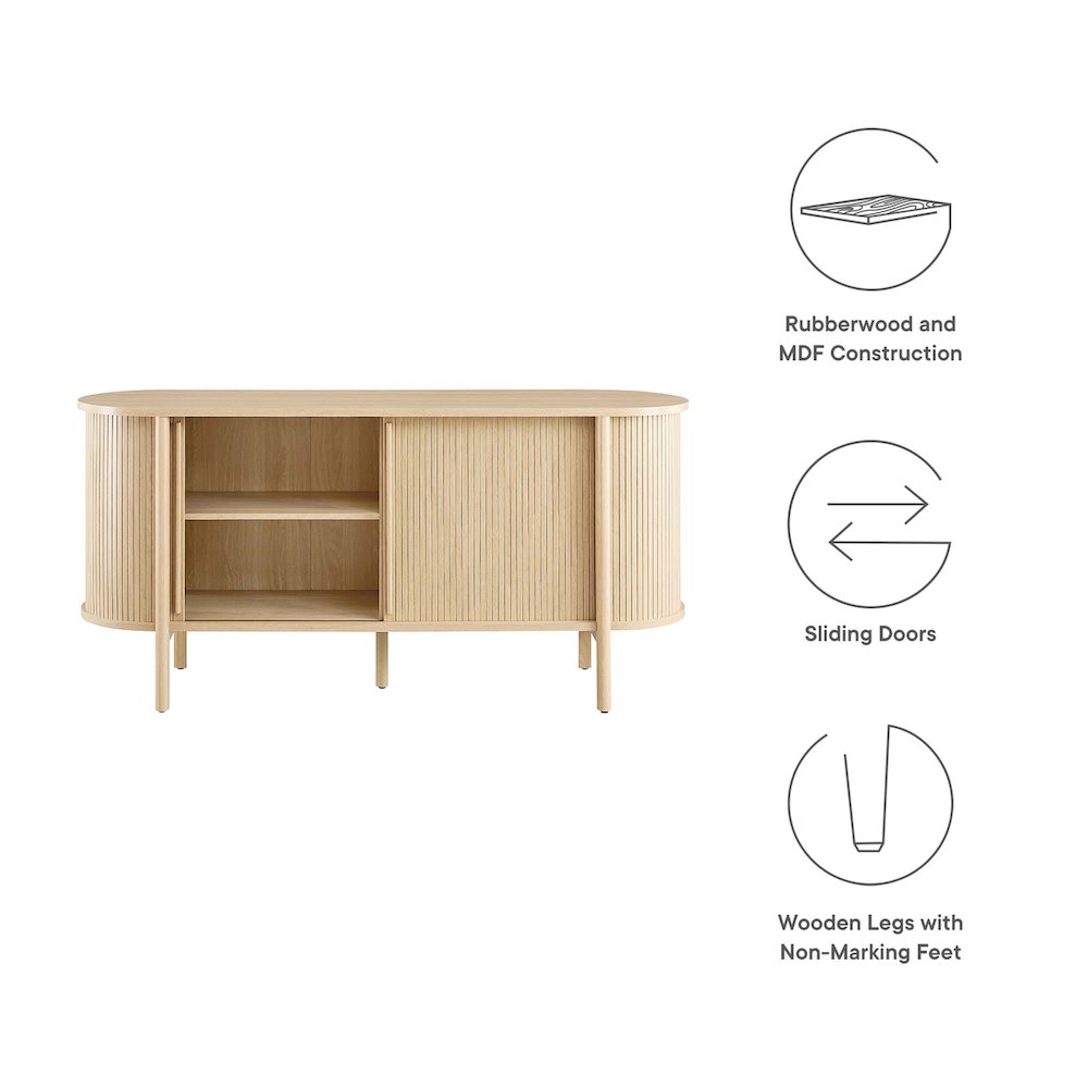Cadence 63" Curved Sideboard. Picture 2