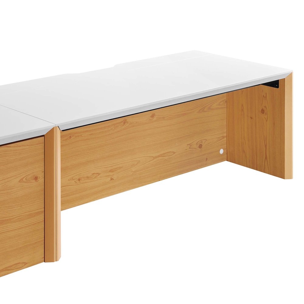 Kinetic 38" Wall-Mount Office Desk With Cabinet and Shelf. Picture 6