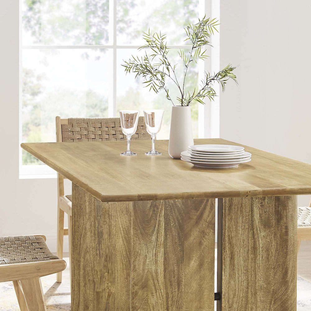 Amistad 60" Wood Dining Table. Picture 11